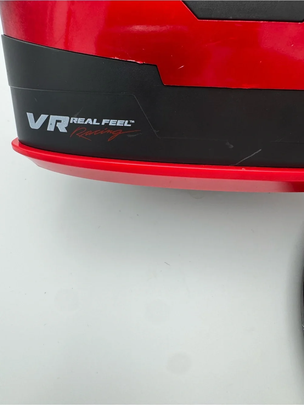 VR Real Feel Racing Headset & Steering Wheel Controller Red/Black